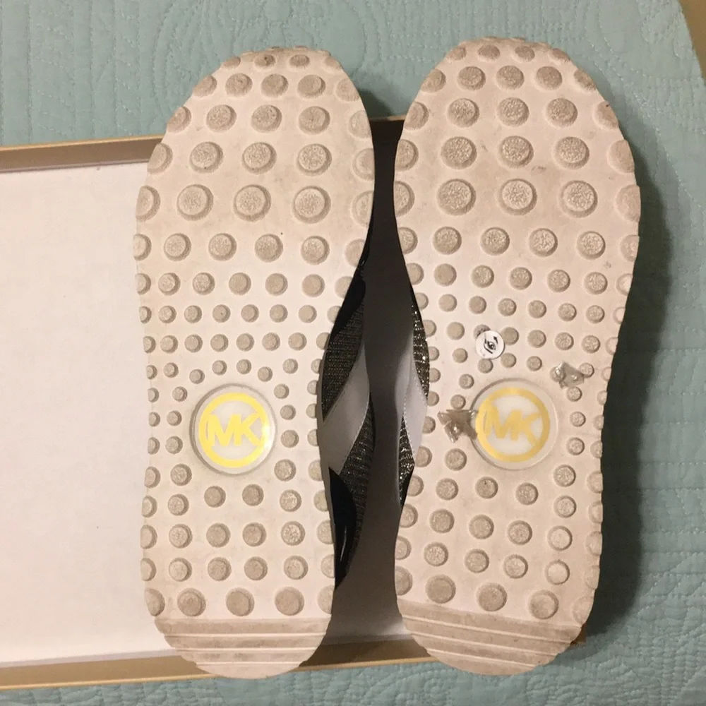 Michael Kors Gold and Black Monroe Trainers - Picture 5 of 10